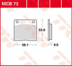 TRW All Round Sintered Metal Brake Pads For Suzuki GS 1000 E 1978-1980 Rear