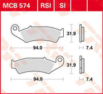TRW SI Series Sintered Brake Pads For Honda ATC350 X 1986 Front