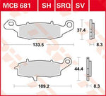 TRW SV Series Sintered Brake Pads For Suzuki DL 1000 2002-2007 Front/Right