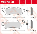 TRW SH Series Sintered Rear Brake Pads For Honda CB 1100SF 2000-2003 Rear
