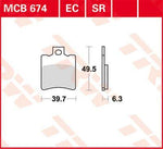 TRW All Round Sintered Metal Brake Pads For Benelli 491 50 AC 2001-2004 Front