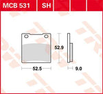 TRW All Round Sintered Metal Brake Pads For Suzuki GS 500 E 1989-2003 Rear
