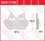 TRW SV Series Sintered Brake Pads For Harley Davidson FLHR 1450 2000-2003 Front