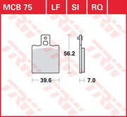 TRW All Round Sintered Metal Brake Pads For Laverda 650 Black Strike 1998-1999 Rear