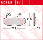 TRW All Round Sintered Metal Brake Pads For Mash Cafe Racer 125 2015-2017 Front