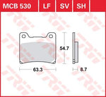 TRW All Round Sintered Metal Brake Pads For Yamaha BT 1100 2002-2006 Rear