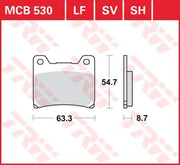 TRW All Round Sintered Metal Brake Pads For Yamaha BT 1100 2002-2006 Rear