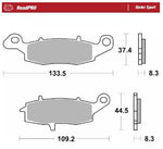 Moto Master RoadPro Sinter Sport Brake Pads For Suzuki DL 1000 2002-2012 Fits Front Left Or Right