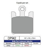 DP Brakes Standard Sintered Metal Brake Pads For Suzuki GSX-R 1000 2003-2004 Front