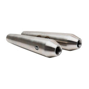 S&S Cycle Race only Silencers For Royal Enfield Continental GT 650 EFI 2019-2021 - Brushed