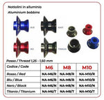 Bike Lift Aluminium Bobbins For Yamaha FZ1 1000 N 2006-2014 - Black