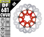 Galfer Floating Wave Brake Disc For Harley Davidson FLD 1690 2012-2013 - Red - Rear
