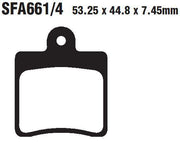 EBC SFA Series Organic Scooter Brake Pads For Daelim B-Bone 125 2011-2015 Front Left