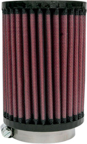 K&N Universal Clamp On Air Filter - Black Red