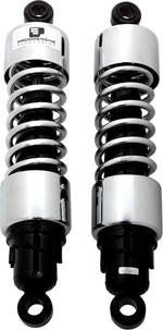 Progressive Suspension 412 Series Shocks For Harley Davidson FLH 1868 ABS 2021 330mm (13.00") - Chrome