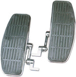 Drag Specialties Bolt On Adjustable Floorboards For Harley Davidson FXST 1340 1985-1999 - Black Chrome Unfinished