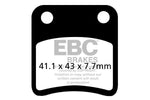 EBC SFAC Carbon Series Scooter Brake Pads For Daelim Bonita 50 2011-2012 Front