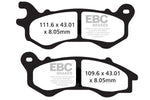 EBC SFAC Carbon Series Scooter Brake Pads For Lex-Moto Adrenaline 125 EFI 2015-2019 Front
