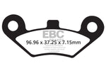 EBC R Series Heavy Duty Sintered Brake Pads For CF Moto CF 500 5C EFI Long 4X4 X-Lander X5 2011-2013 Front