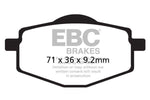 EBC SFA-HH Series Sintered Brake Pads For Sachs Bee 125 2007-2011 Front