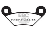 EBC TT Sport Carbon Fusion Brake Pads For Polaris Hawkeye 325 2X4 2015 Rear