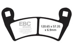 EBC TT Sport Carbon Fusion Brake Pads For Polaris Brutus 1000 4X4 2015-2016 Front