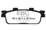 EBC SFA-HH Series Sintered Scooter Brake Pads For Sym Cruisym 300 I 2018-2020 Rear