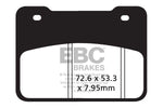 EBC SFA Series Organic Scooter Brake Pads For Aeon Elite 400 I ABS 2015 Front
