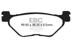 EBC Vee Semi-Sintered Brake Pads For Yamaha FJR 1300 2001-2005 Rear