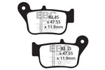 EBC SFA Series Organic Scooter Brake Pads For Sym MaxSYM 400 I ABS 2012-2019 Rear