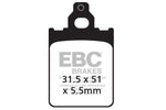EBC SFAC Carbon Series Scooter Brake Pads For Vespa PX 125 2011-2017 Front Right