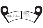 EBC R Series Heavy Duty Sintered Brake Pads For Arctic Cat Textron Wildcat 4 1000 EFI HO 4X4 2013-2016 Front