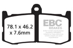 EBC GPFAX Series Race Sintered Nissin Brake Pads For Triumph Daytona 675 2013-2015 Front