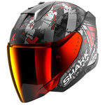 Shark Skwal i3 Full Face Motorcycle Helmet - Jet Hellcat Mat KUR