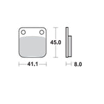 Moto Master Ceramic Brake Pads For Daelim Altino 100 1999-2003 Front