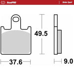 Moto Master RoadPro Sinter Sport Brake Pads For Kawasaki GTR 1400 ABS 2008-2022 Fits Front Left Or Right