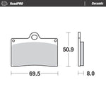 Moto Master Ceramic Brake Pads For Laverda 650 1992-1994 - Front