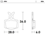 Moto Master Nitro Brake Pads For Husqvarna EE 3 2023-2024 Front Left/Rear