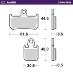 Moto Master RoadPRO Carbon Racing Brake Pads For Yamaha MT-01 1700 2007-2011 Front