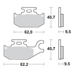 Moto Master Racing Brake Pads For Cannondale Blaze 440 2003 Front Left