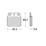 Moto Master Racing Brake Pads For Arctic Cat Textron 400 2X4 2004-2008 - Rear