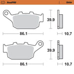 Moto Master RoadPRO Sinter Brake Pads Rear For Buell Blast 2001-2008 Rear