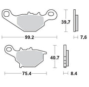 Moto Master Racing Brake Pads For Suzuki RM 80 1996-2001 Front Left