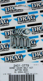 Drag Specialties Bolt Set For Harley Davidson XL 1200 C 2004-2020 - Silver