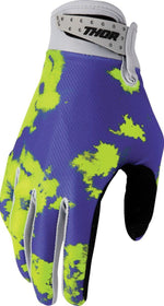 Thor Launchmode Bleach Gloves - Acid/Black/Grey/Purple