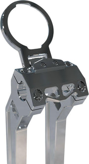 LA Choppers Single Gauge Mount for Performance Risers For Harley Davidson FLD 1690 2012-2013 - Unfinished