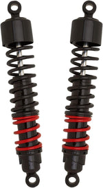 Burly Stiletto Shocks For Harley Davidson FLD 1690 2012-2013 Rear 318.00 mm (12.50") - Black Red