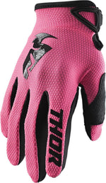 Thor Womens Sector Gloves - Black Pink