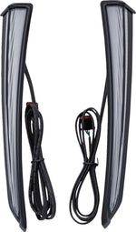 Ciro Fang Lower Fairing Lights For Harley Davidson FLH 1868 ABS 2021 Black Clear