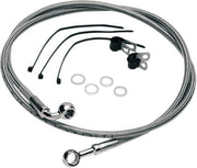 Drag Specialties Stainless Steel Brake Hose Kit For Harley Davidson FLST 1340 1987-1990 Front